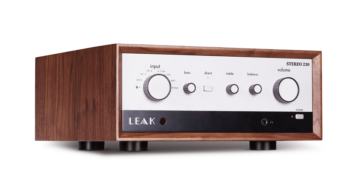 LEAK stereo 230 アンプ Stereo 230 Integrated Amplifier in Walnut – Leak Audio