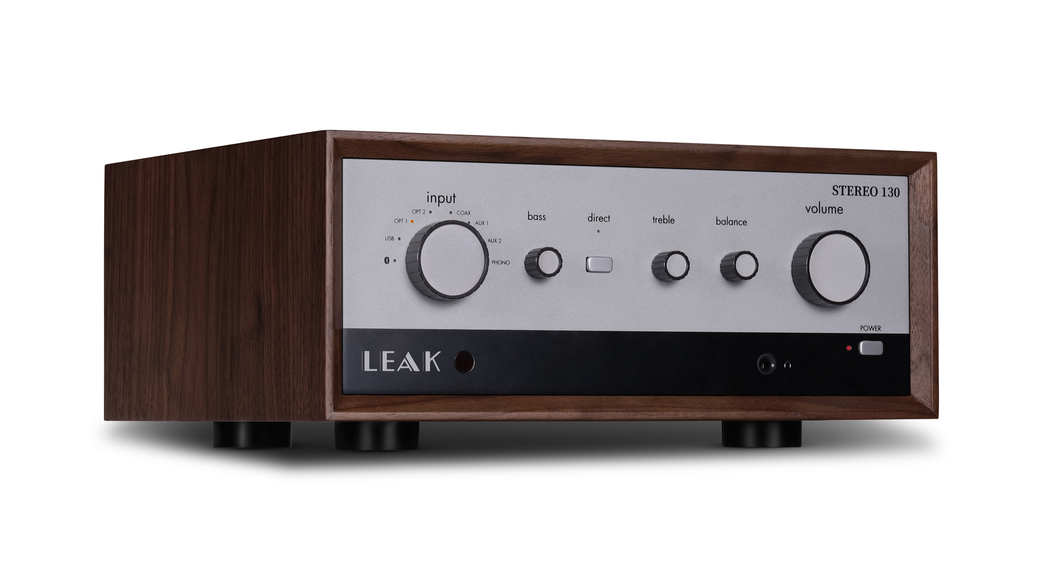 LEAK Stereo 130 Hi-Fi アンプ USB/DAC B-Stock] Stereo 130 Integrated Amplifier in Walnut – Leak Audio