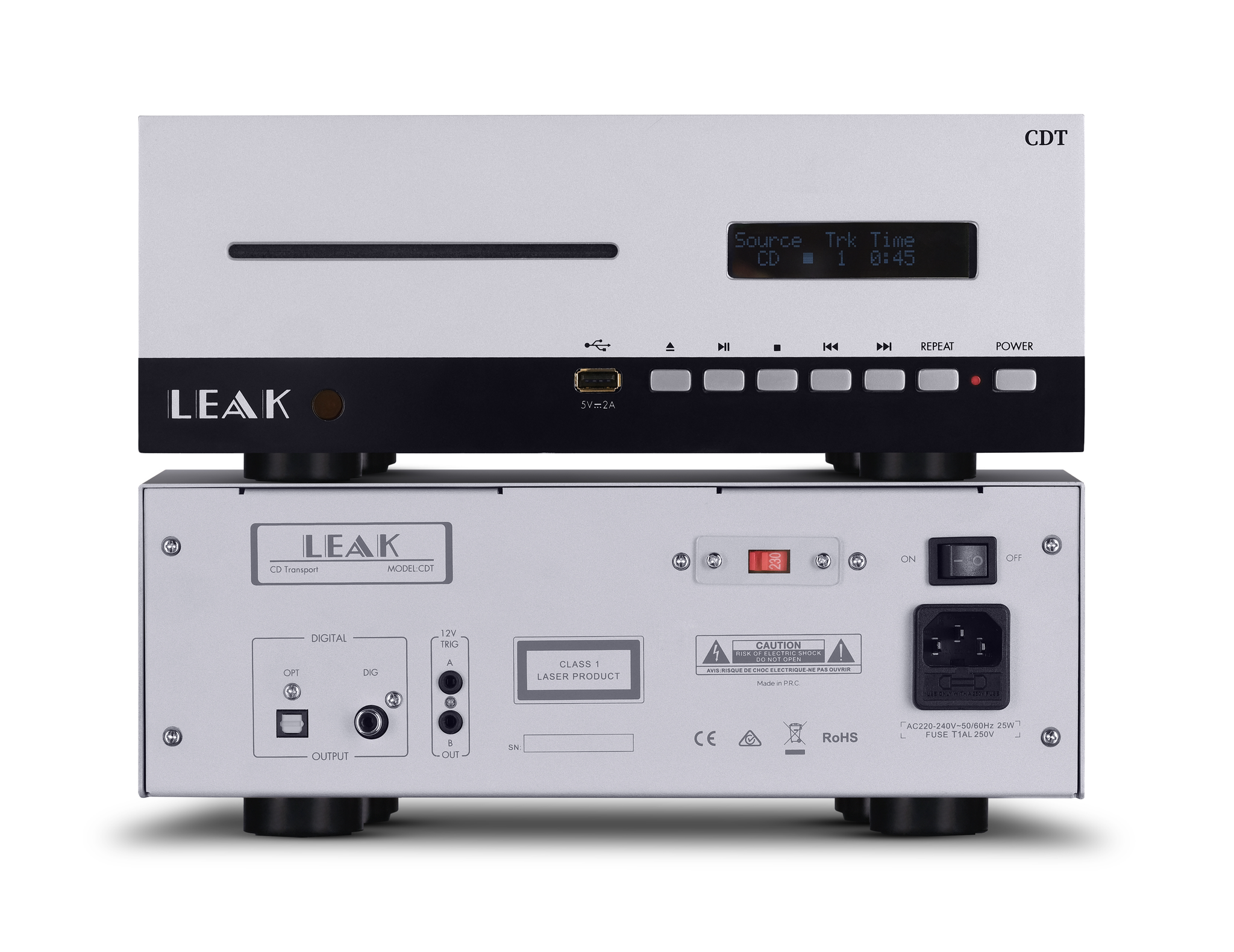 CDT CD Transport in Silver – Leak Audio
