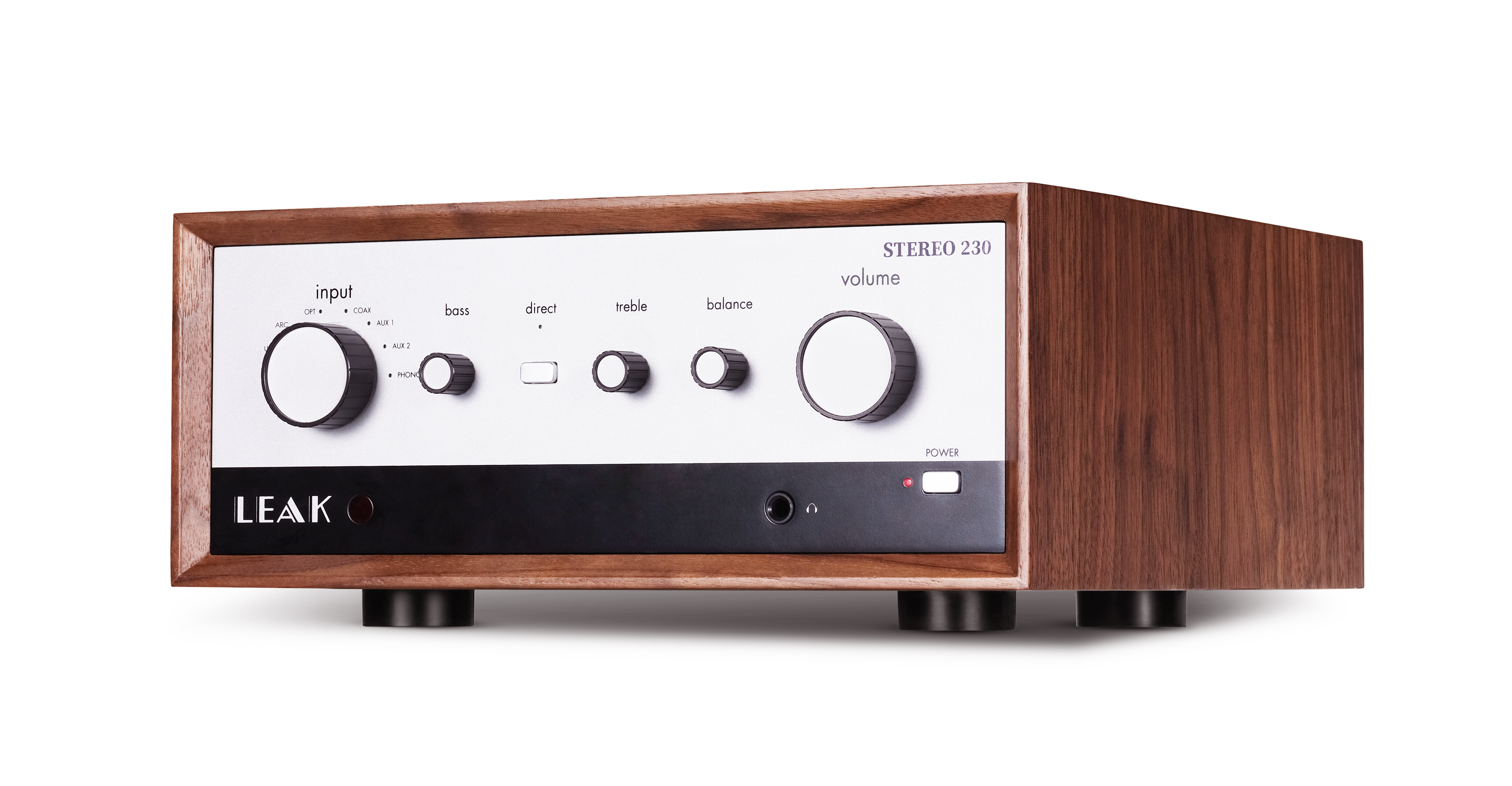 Stereo 230 Integrated Amplifier in Walnut – Leak Audio Stereo 230 Integrated Amplifier in Walnut – Leak Audio