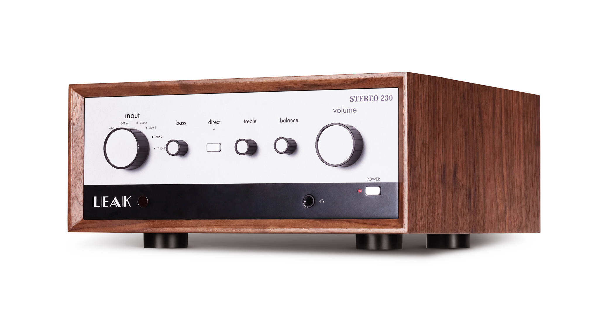 LEAK stereo 230 アンプ Stereo 230 Integrated Amplifier in Walnut – Leak Audio