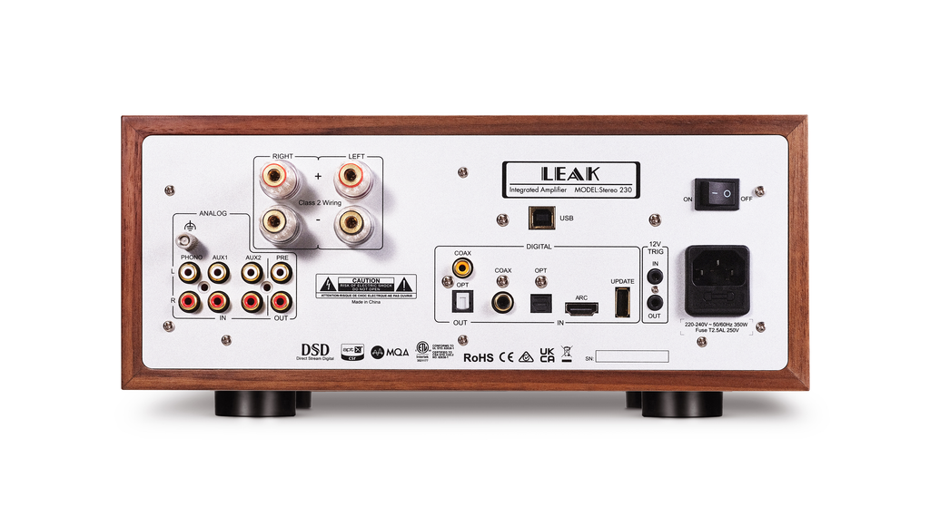 Stereo 230 Integrated Amplifier in Walnut – Leak Audio Stereo 230 Integrated Amplifier in Walnut – Leak Audio